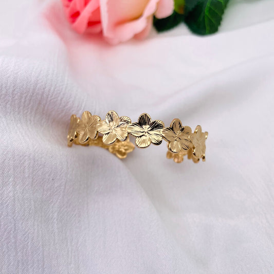 Bracelet jonc Fleur