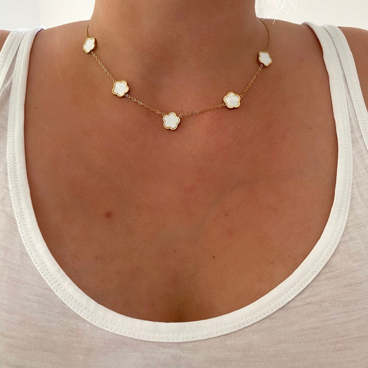 Collier Betsy blanc