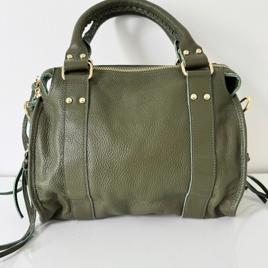 Sac Suzon en cuir vert