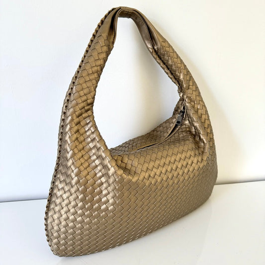 Sac Tressé Maddy gold