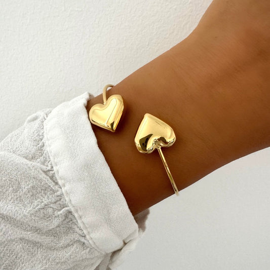 Bracelet jonc Coeur