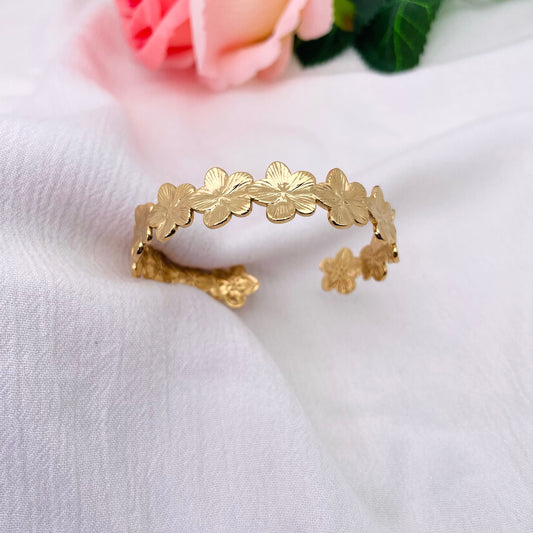 Bracelet jonc Fleur