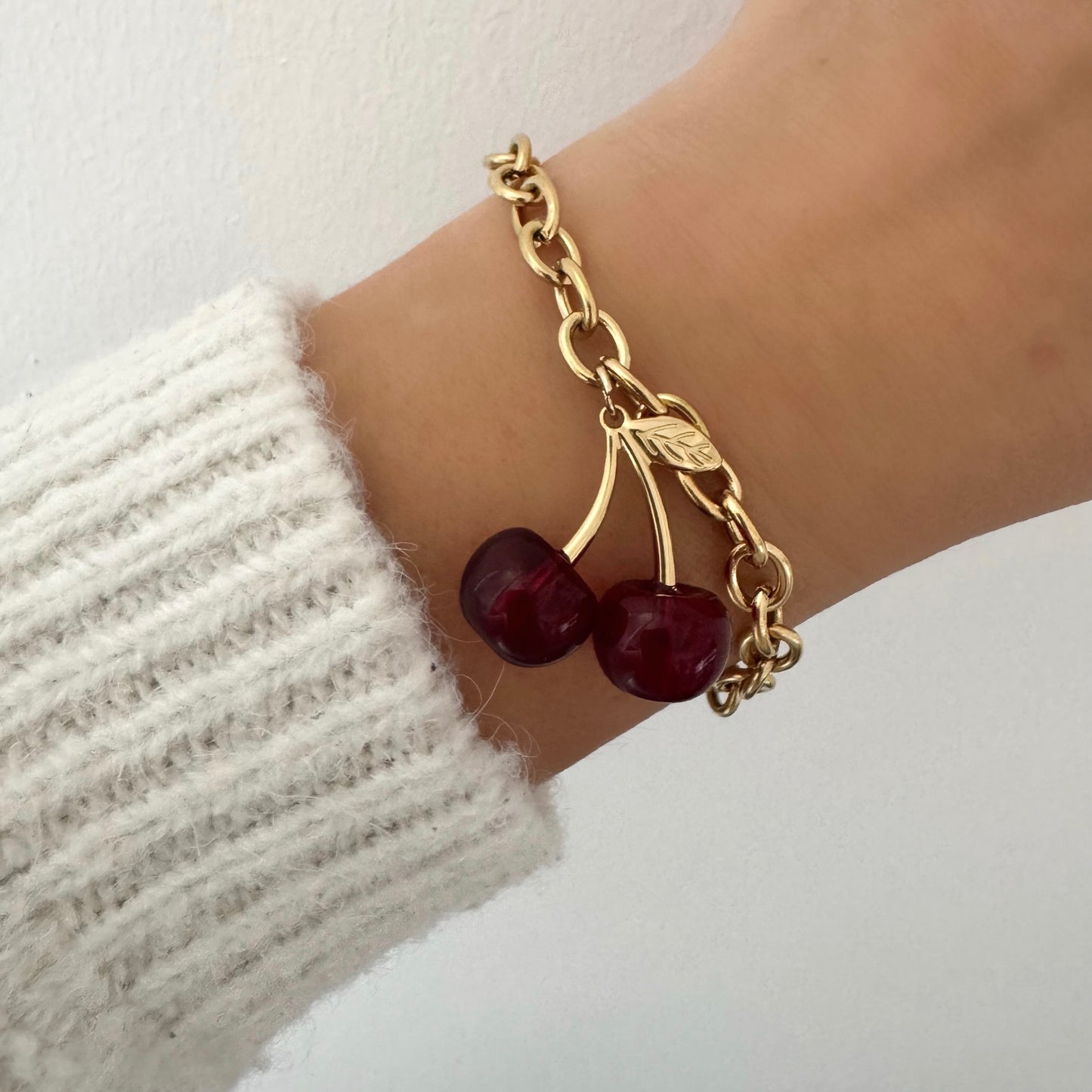 Bracelet Breloque Cerise